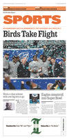 Reprint of Sports Section Page in The Philadelphia Inquirer: 1/27/25 - Birds Win 2025 NFC Championship Game