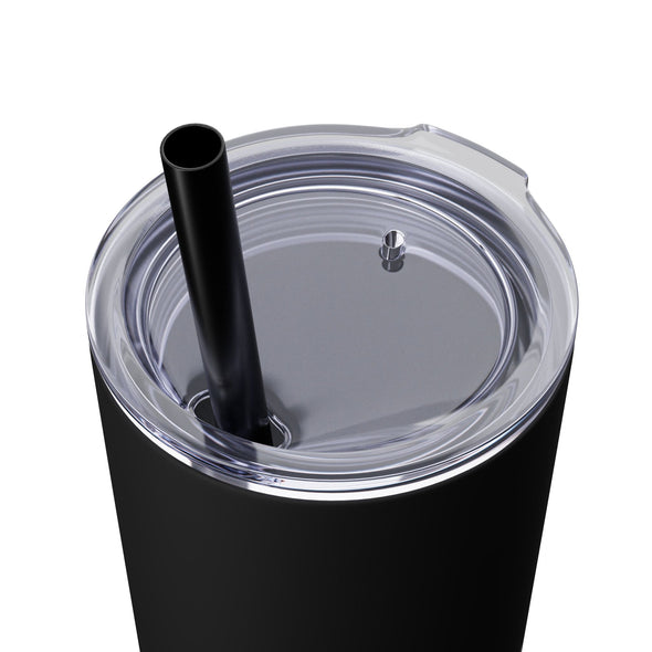 The Inquirer Skinny Tumbler with Straw