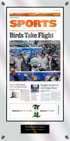 Plaque of the Sports Page of The Philadelphia Inquirer: 1/27/25 - Birds Win 2025 NFC Championship Game