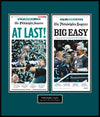 Double Plaque of Inquirer Birds Coverage: 2/5/18 - “AT LAST!” Special Section Page and 2/10/25 - Big Game Win Front Page