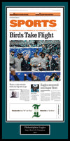 Plaque of the Sports Page of The Philadelphia Inquirer: 1/27/25 - Birds Win 2025 NFC Championship Game