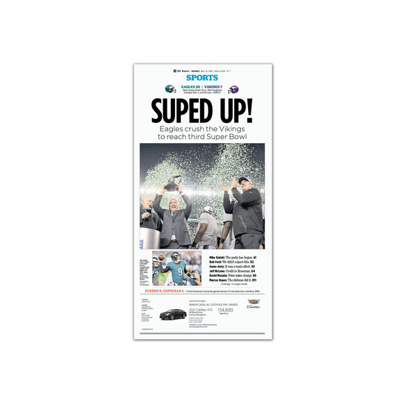 "Suped Up!", Unframed Inquirer Reprint