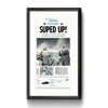 "Suped Up!", Framed Inquirer Reprint with Mat