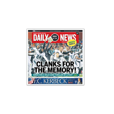 Clanks for the Memory! Daily News Sports Page Unframed Print