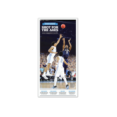 2016 Villanova NCAA Champs Commemorative Page - "Shot for the Ages", Unframed Print