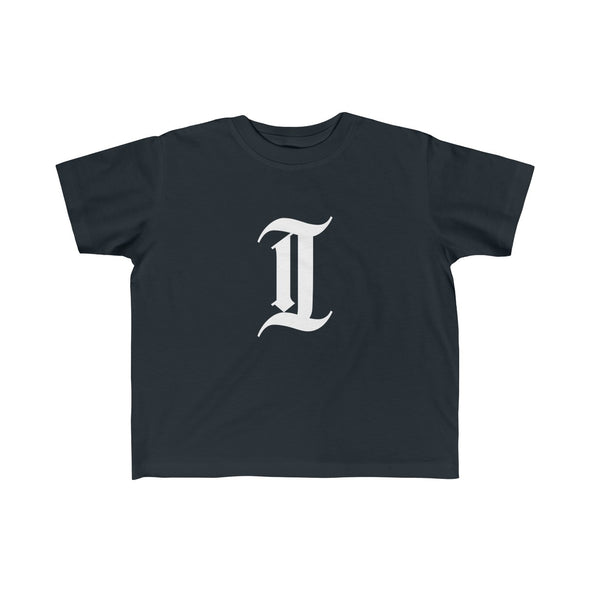 inquirer classic "i" toddler t shirt black front
