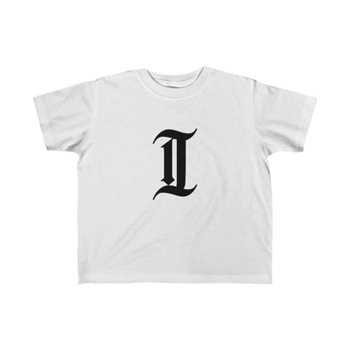 inquirer classic "i" toddler t shirt white front
