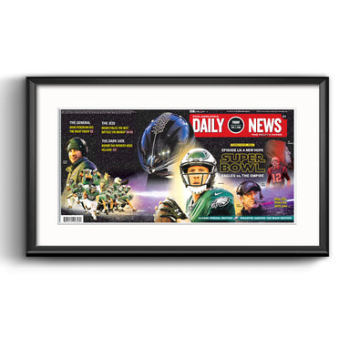Daily News Sports Page, February 2, 2018 - Philadelphia Eagles Framed Reprint with Mat