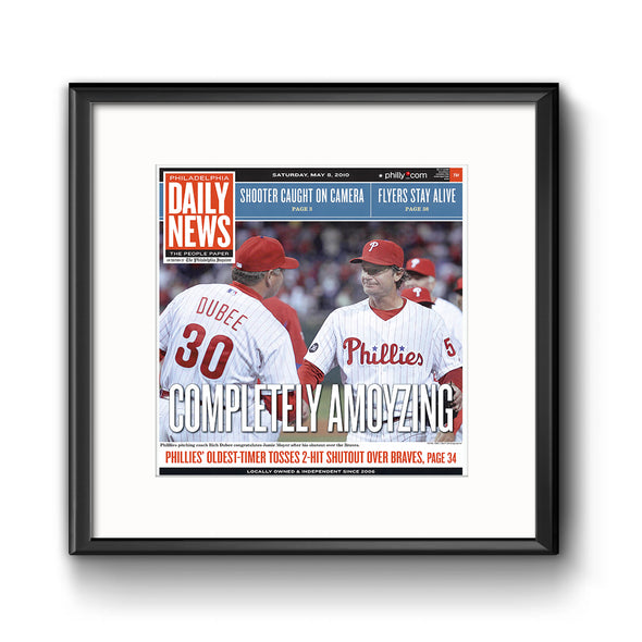 Daily News Sports Commemorative Page - Completely Amoyzing Framed Print with Mat
