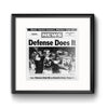 Daily News Sports Commemorative Page - Defense Does It Framed Print with Mat