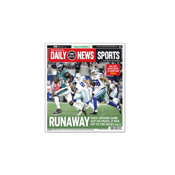 Daily News Sports Commemorative Page - "Runaway" Unframed Print
