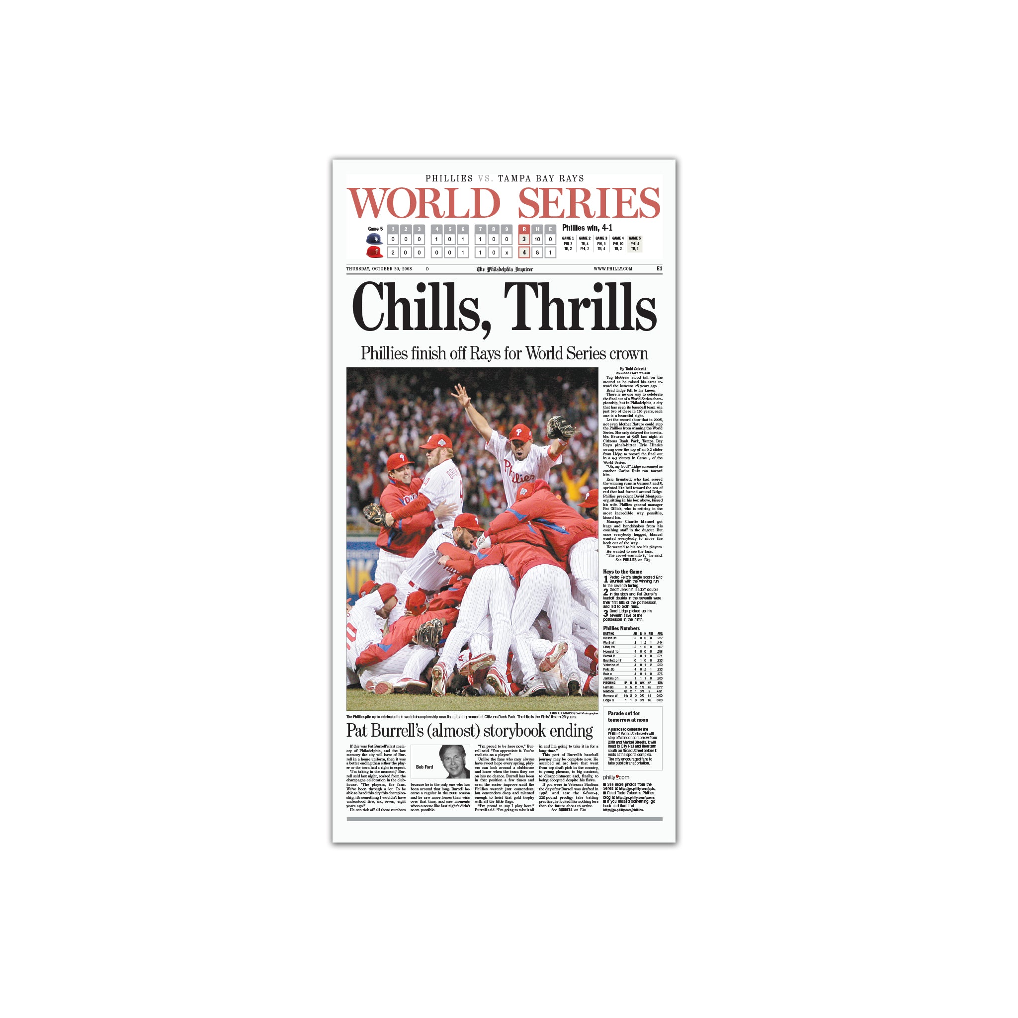 2008-2009 PHILADELPHIA PHILLIES World Series MEMORABILIA - sporting goods -  by owner - sale - craigslist