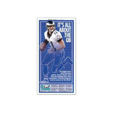 Inquirer Sports Commemorative Page - It's all about the quarterback Unframed Print