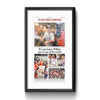 Inquirer Sports Commemorative Page - "On Top of the World, Framed Print with Mat
