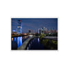 "Philadelphia Skyline at Night" Photo Print - Unframed