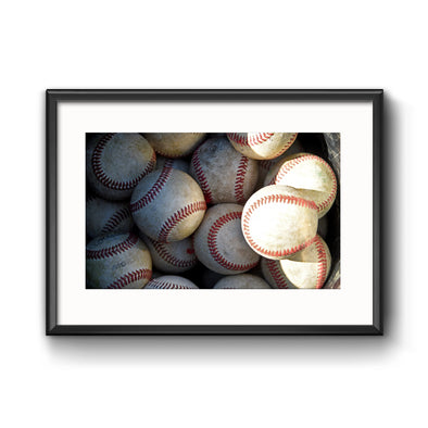 Collection of Baseballs, Framed Print with Mat by Tom Gralish