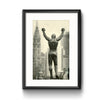 "The Rocky Statue", Framed Print with Mat