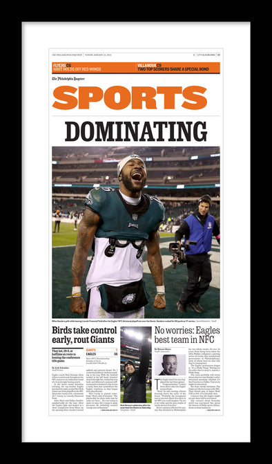 Reprint of Sports Section in The Philadelphia Inquirer: 1/22/23 - Birds Advance to the NFC Championship