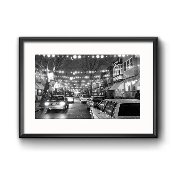 "South Philly Lights", Framed Print with Mat