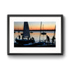 "Sunset Sail", Framed Print with Mat