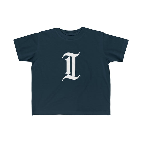 inquirer classic "i" toddler t shirt navy front